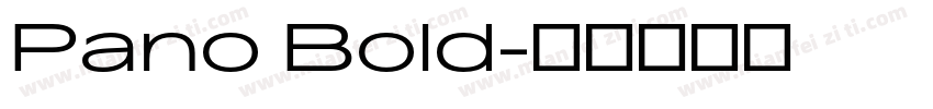 Pano Bold字体转换